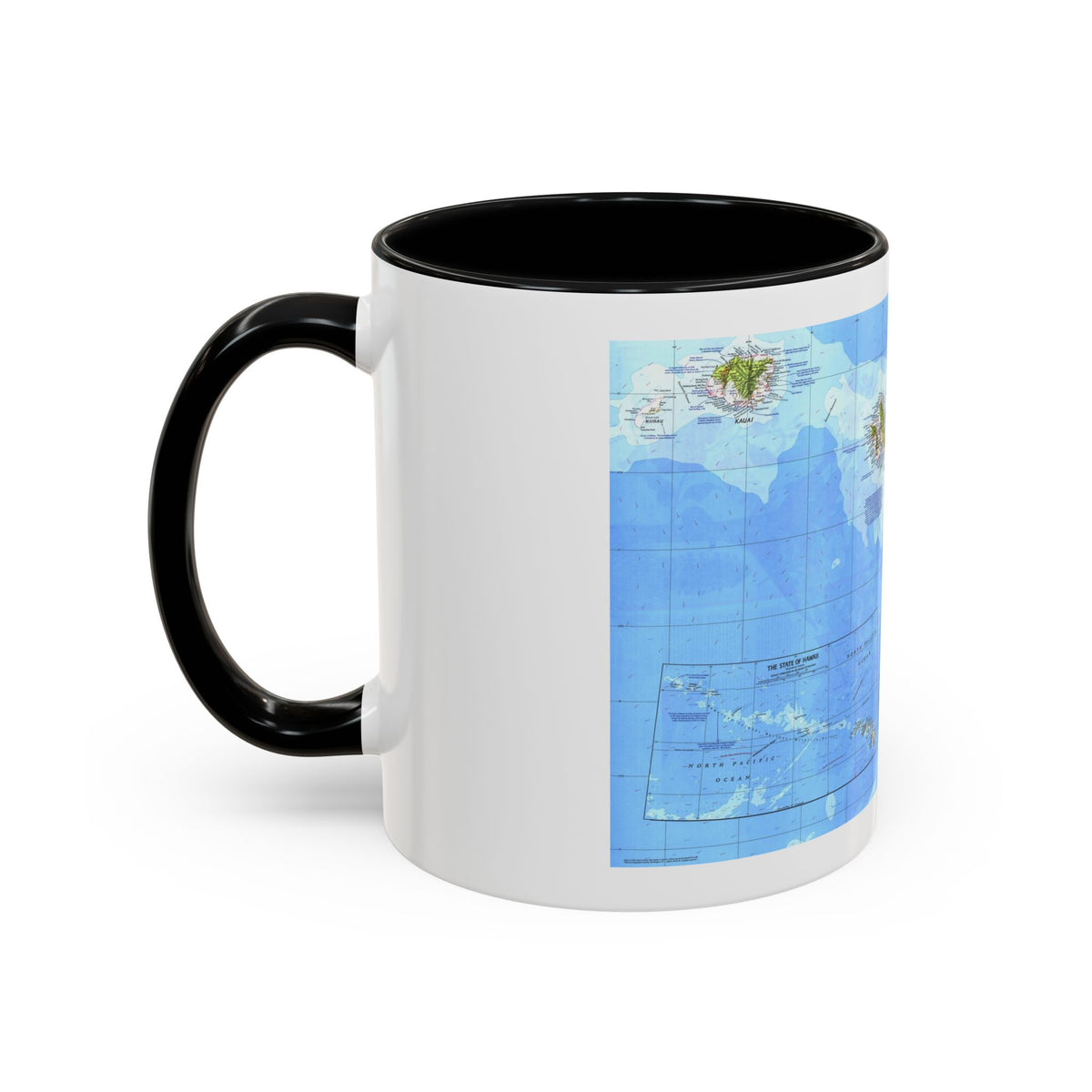 USA - Hawaii (1976) (Map) Accent Coffee Mug