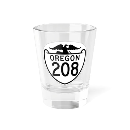 OR 208 1948 (Oregon) (Road Sign) Shot Glass 1.5oz