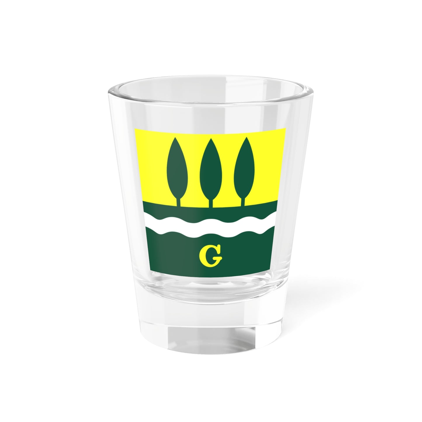 CHE Grunau ZH Flag (Switzerland) Shot Glass 1.5oz