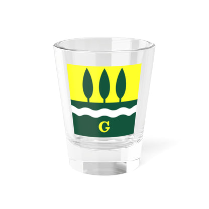 CHE Grunau ZH Flag (Switzerland) Shot Glass 1.5oz