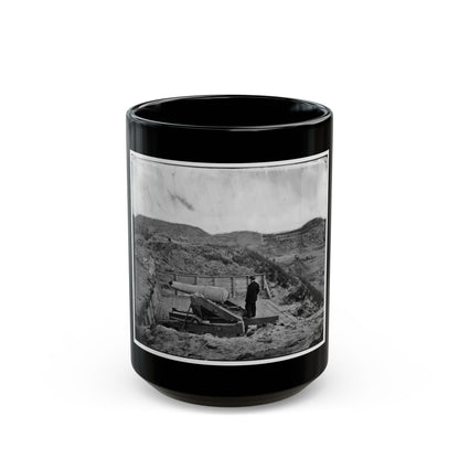 Fort Fisher, N.C. Interior View, With Heavy Gun Broken By Bombardment (U.S. Civil War) Black Coffee Mug