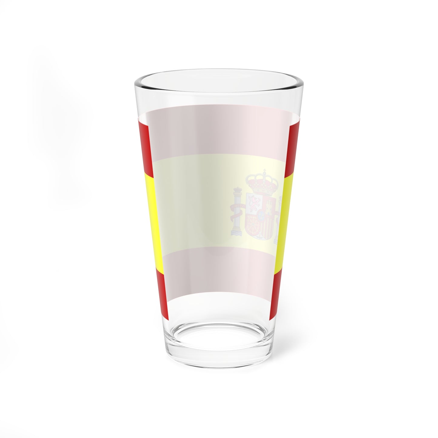 Flag of Spain light colors (Spain) Pint Glass 16oz