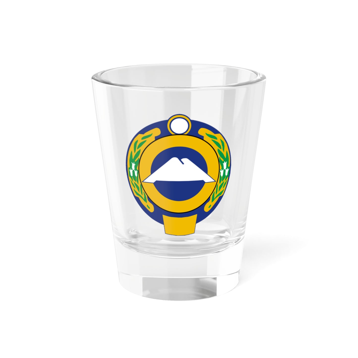 Coat of Arms of Karachay-Cherkessia (Russia) (Coat of Arms) Shot Glass 1.5oz