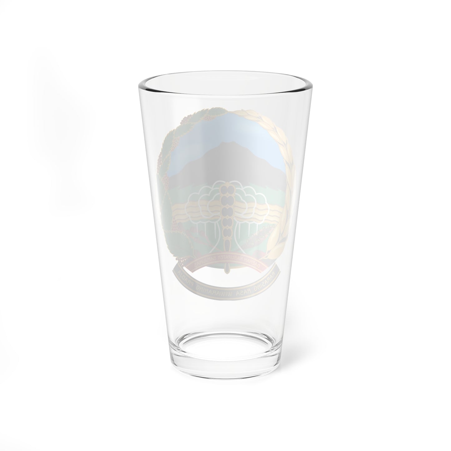 Emblem of Banyumas Regency (Indonesia) (Coat of Arms) Pint Glass 16oz