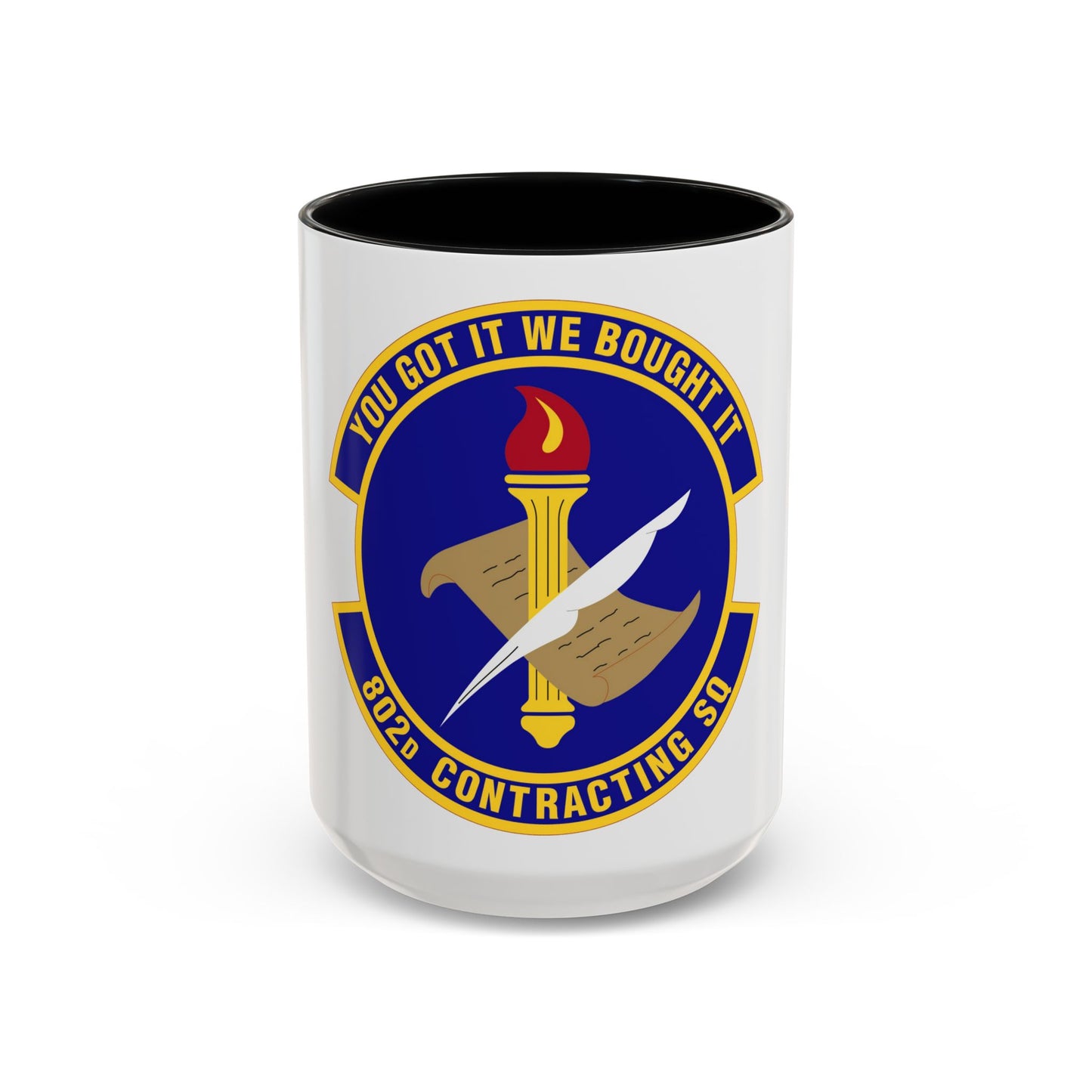 802d Contracting Squadron (U.S. Air Force) Accent Coffee Mug