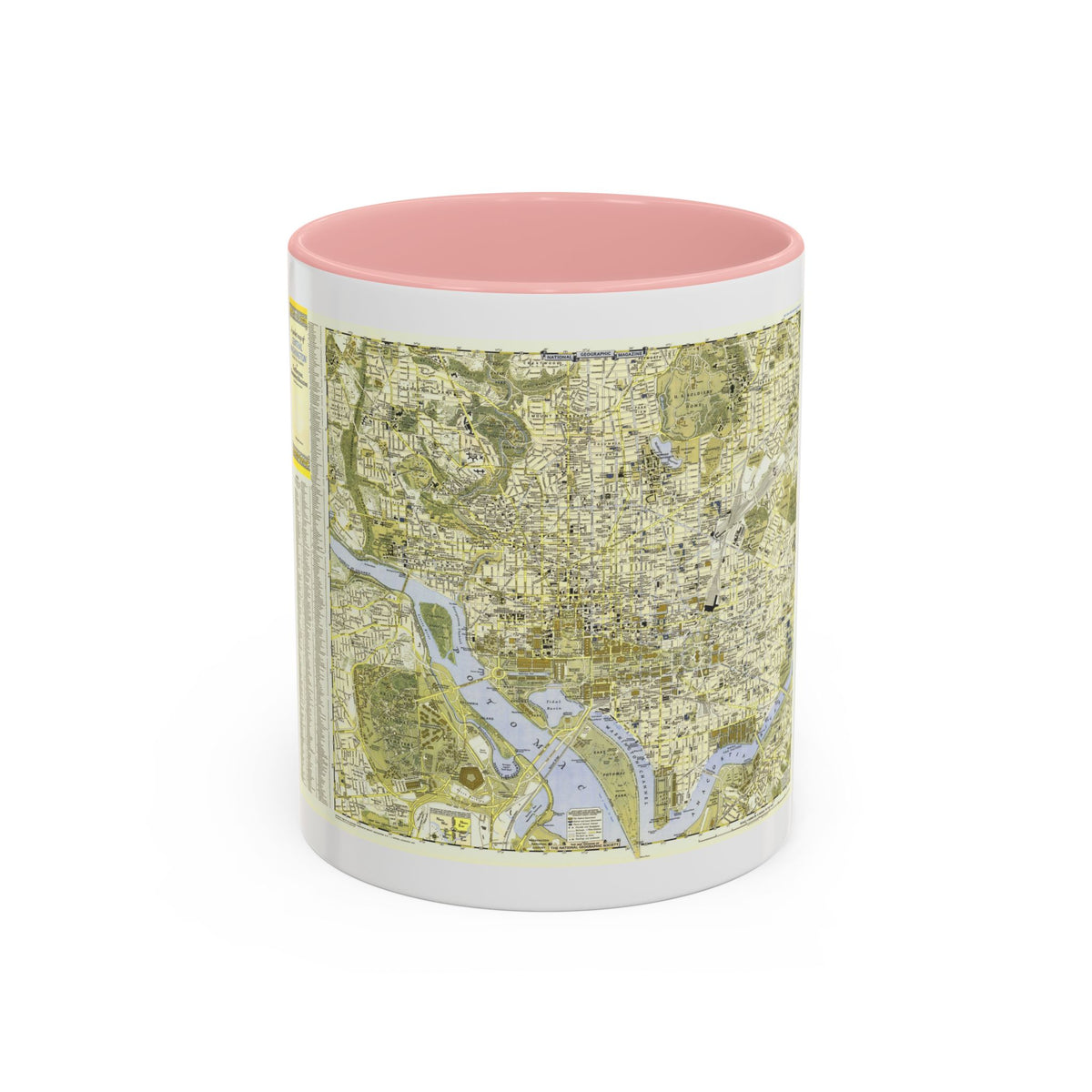 USA - Washington, Central (1948) (Map) Accent Coffee Mug