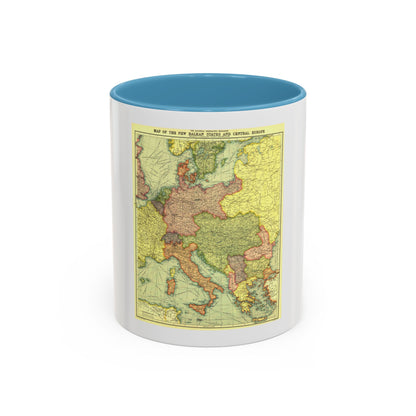Europe, Central & the Balkan States (1915) (Map) Accent Coffee Mug
