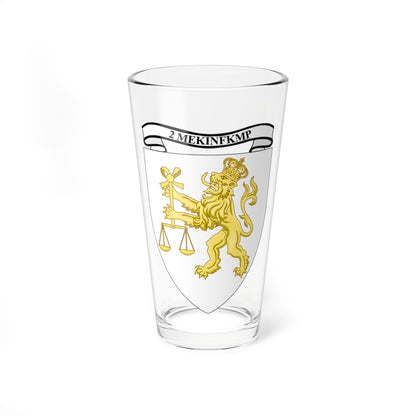 Emblem for the 2-II-JDR (Denmark) (Coat of Arms) Pint Glass 16oz