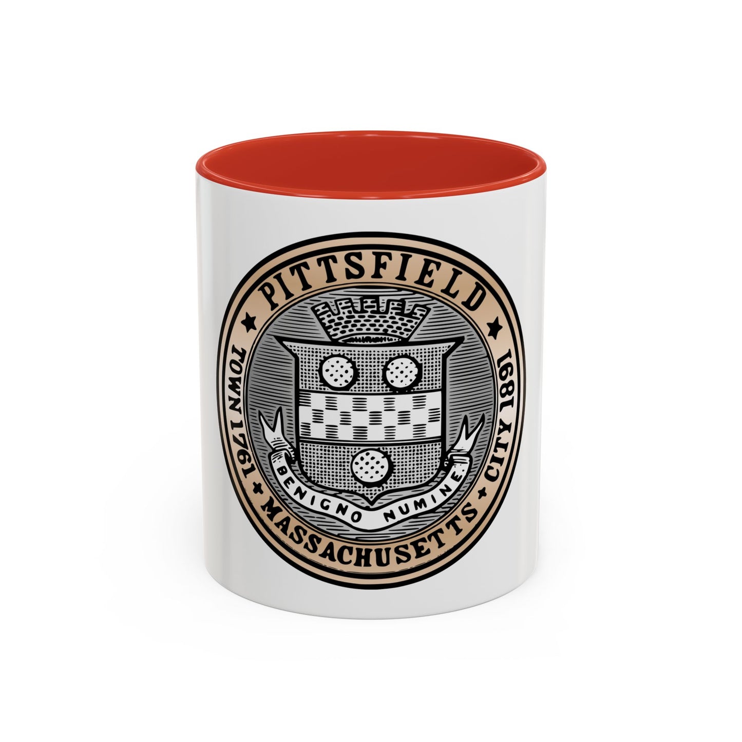 Seal of Pittsfield Massachusetts - Accent Coffee Mug
