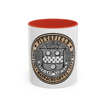 Seal of Pittsfield Massachusetts - Accent Coffee Mug