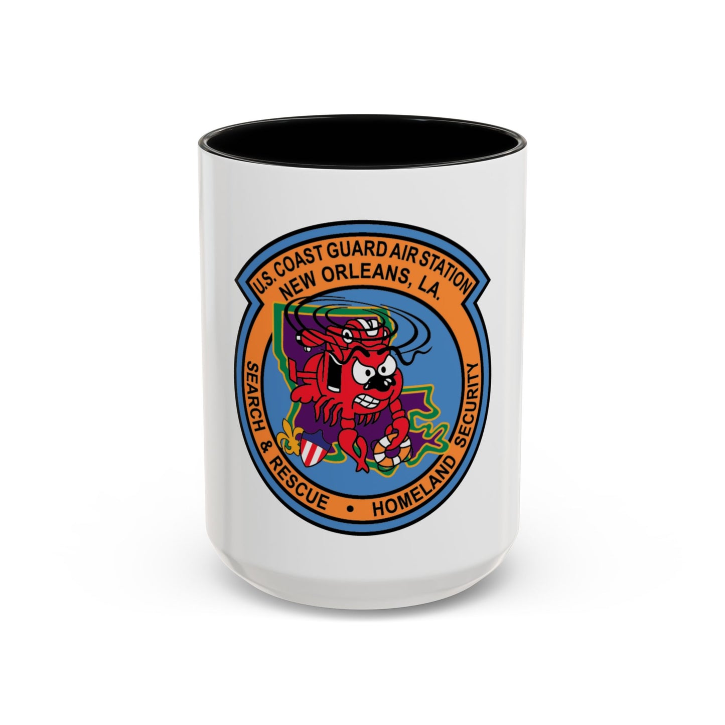 USCG Air Station New Orleans (U.S. Coast Guard) Accent Coffee Mug