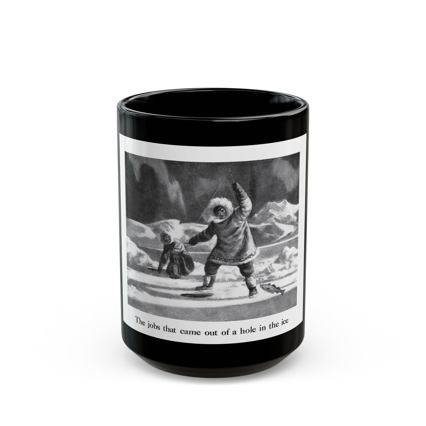 Birds Eye advertisement, The American Weekly, August 26, 1945 - Black Coffee Mug-15oz-Go Mug Yourself