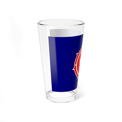 Flag of Shibetsu Hokkaido 1954-2005 (Japan) Pint Glass 16oz