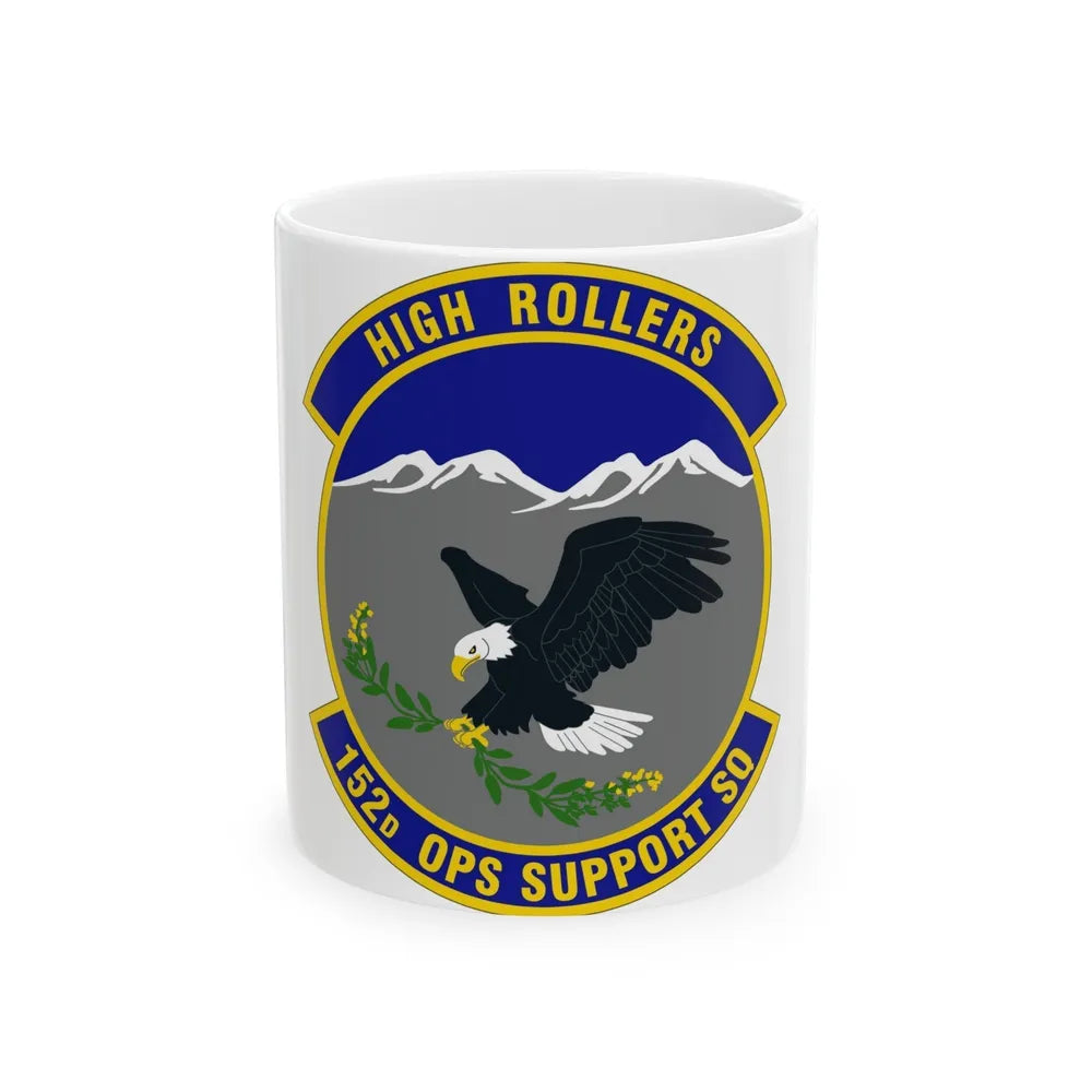 152d Operations Support Squadron (U.S. Air Force) White Coffee Mug-11oz-Go Mug Yourself