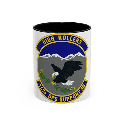 152d Operations Support Squadron (U.S. Air Force) Accent Coffee Mug 11oz Black - Go Mug Yourself