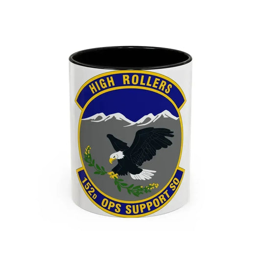 152d Operations Support Squadron (U.S. Air Force) Accent Coffee Mug 11oz Black - Go Mug Yourself