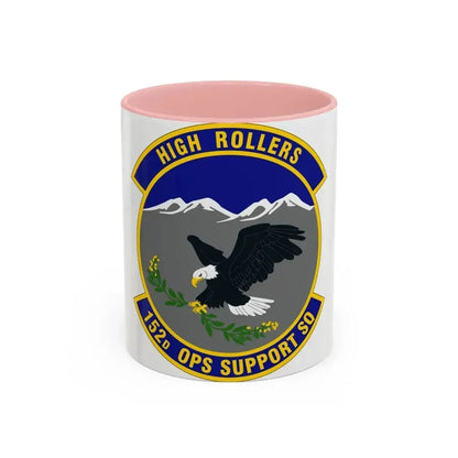 152d Operations Support Squadron (U.S. Air Force) Accent Coffee Mug 11oz Pink - Go Mug Yourself