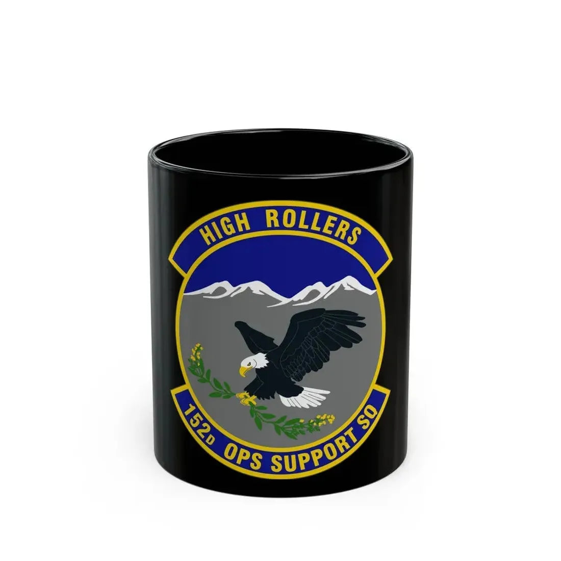 152d Operations Support Squadron (U.S. Air Force) Black Coffee Mug 11oz - Go Mug Yourself