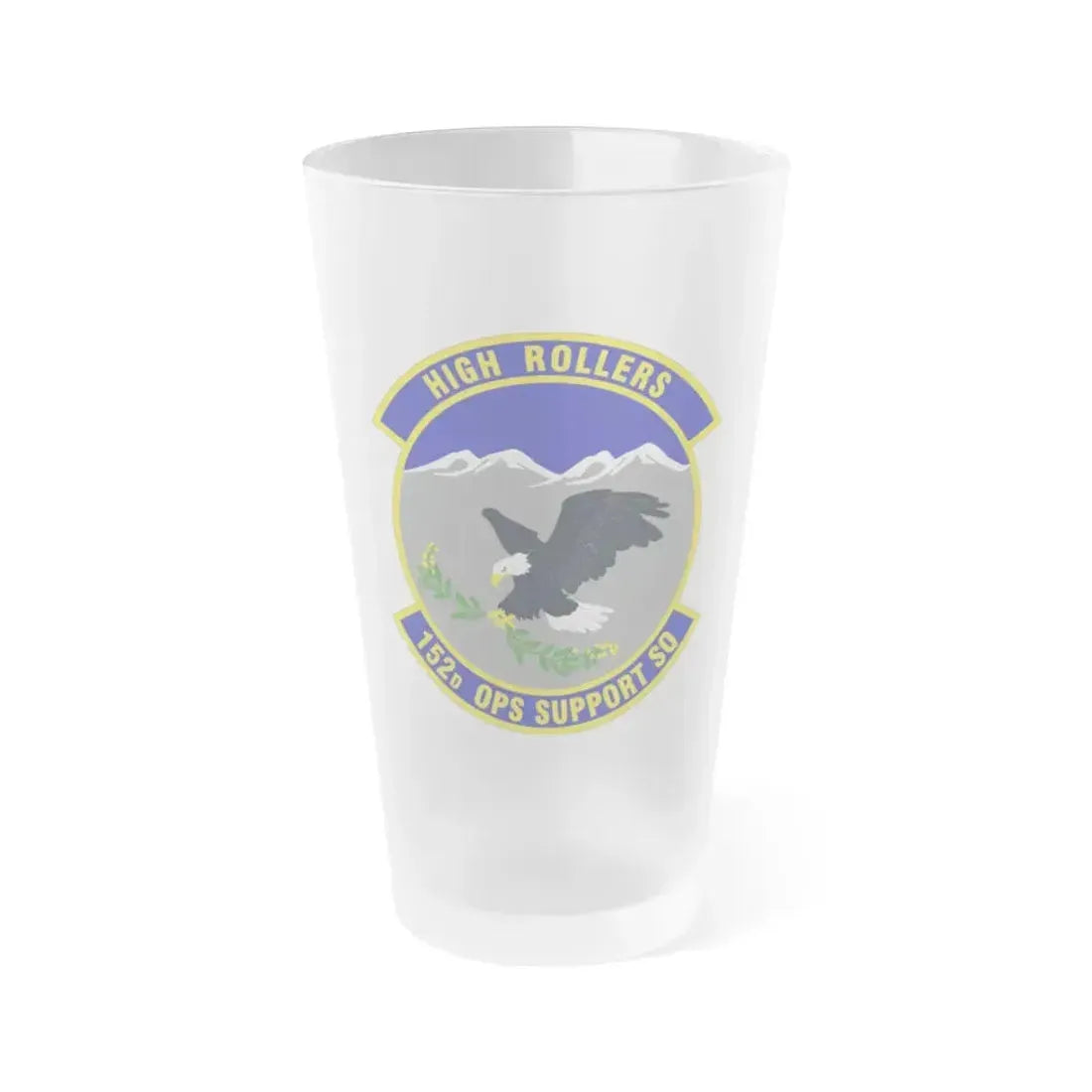 152d Operations Support Squadron (U.S. Air Force) Frosted Pint Glass 16oz 16oz Frosted - Go Mug Yourself