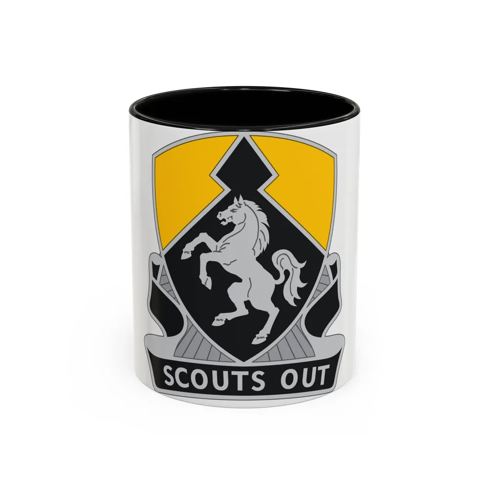 153 Cavalry Regiment (U.S. Army) Accent Coffee Mug-11oz-Black-Go Mug Yourself