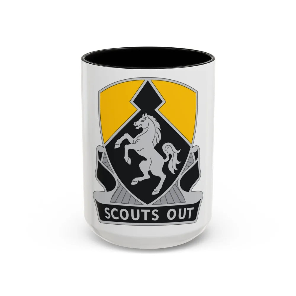 153 Cavalry Regiment (U.S. Army) Accent Coffee Mug-15oz-Black-Go Mug Yourself