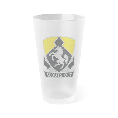 153 Cavalry Regiment (U.S. Army) Frosted Pint Glass 16oz-Go Mug Yourself