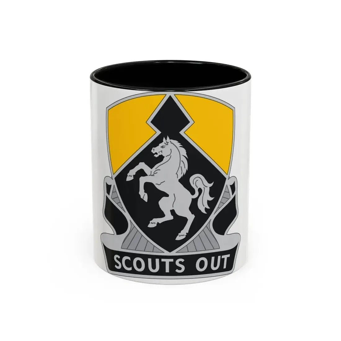 153 Cavalry Regiment (U.S. Army) Accent Coffee Mug 11oz Black - Go Mug Yourself