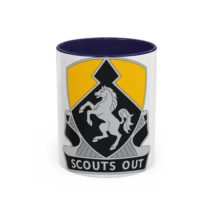 153 Cavalry Regiment (U.S. Army) Accent Coffee Mug 11oz Navy - Go Mug Yourself