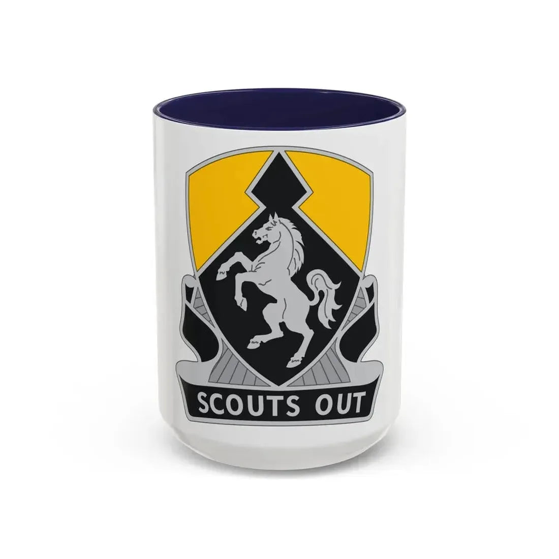 153 Cavalry Regiment (U.S. Army) Accent Coffee Mug 15oz Navy - Go Mug Yourself