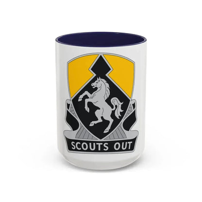 153 Cavalry Regiment (U.S. Army) Accent Coffee Mug 15oz Navy - Go Mug Yourself