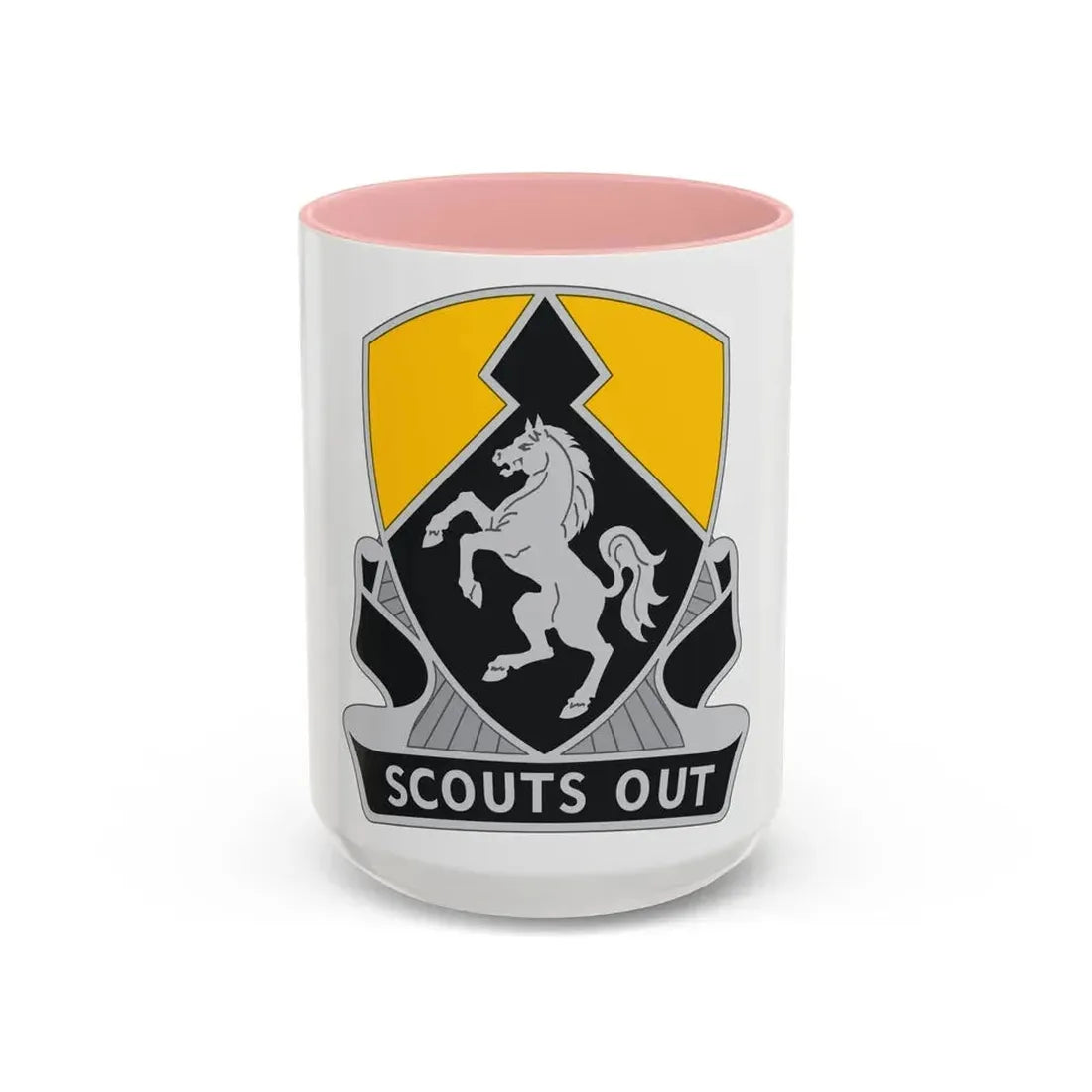 153 Cavalry Regiment (U.S. Army) Accent Coffee Mug 15oz Pink - Go Mug Yourself