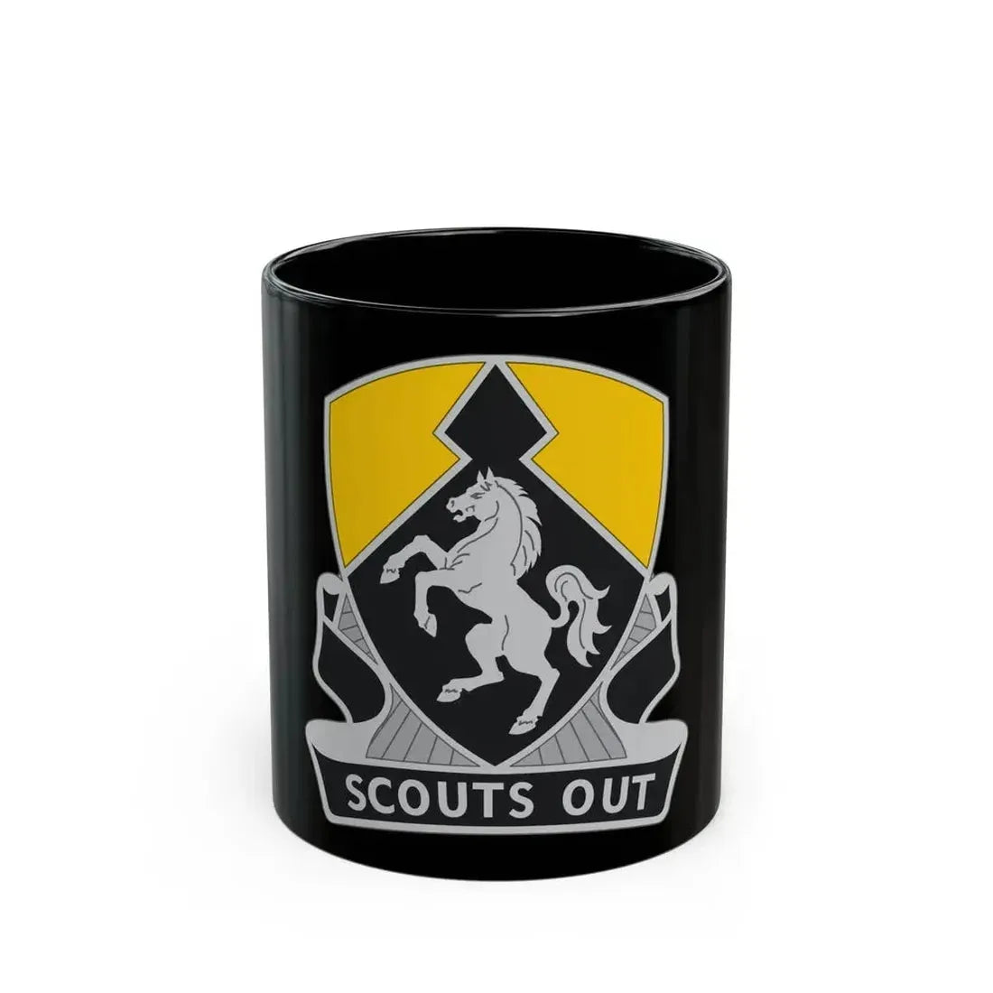 153 Cavalry Regiment (U.S. Army) Black Coffee Mug 11oz - Go Mug Yourself