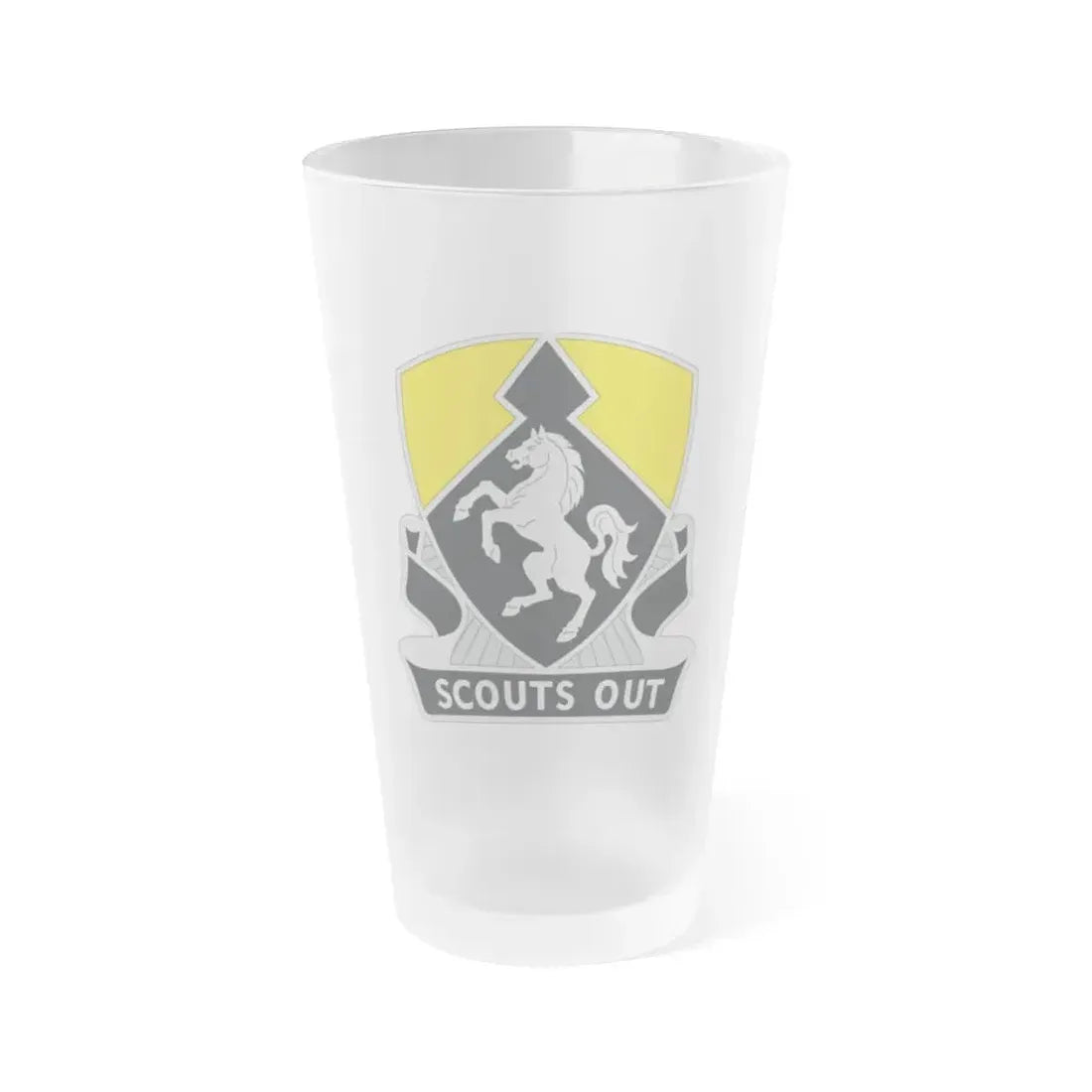 153 Cavalry Regiment (U.S. Army) Frosted Pint Glass 16oz Default Title - Go Mug Yourself