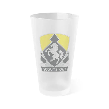 153 Cavalry Regiment (U.S. Army) Frosted Pint Glass 16oz Default Title - Go Mug Yourself