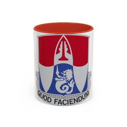 153 Engineer Battalion (U.S. Army) Accent Coffee Mug-11oz-Red-Go Mug Yourself