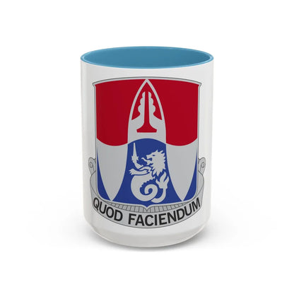 153 Engineer Battalion (U.S. Army) Accent Coffee Mug-15oz-Light Blue-Go Mug Yourself