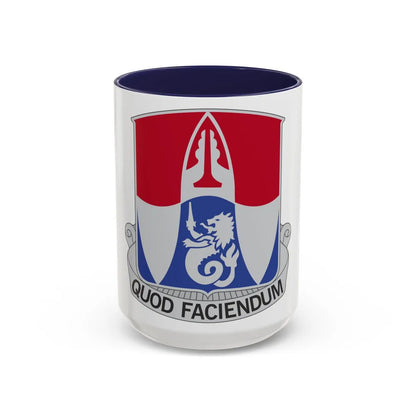 153 Engineer Battalion (U.S. Army) Accent Coffee Mug-15oz-Navy-Go Mug Yourself