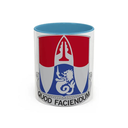 153 Engineer Battalion (U.S. Army) Accent Coffee Mug 11oz Light Blue - Go Mug Yourself