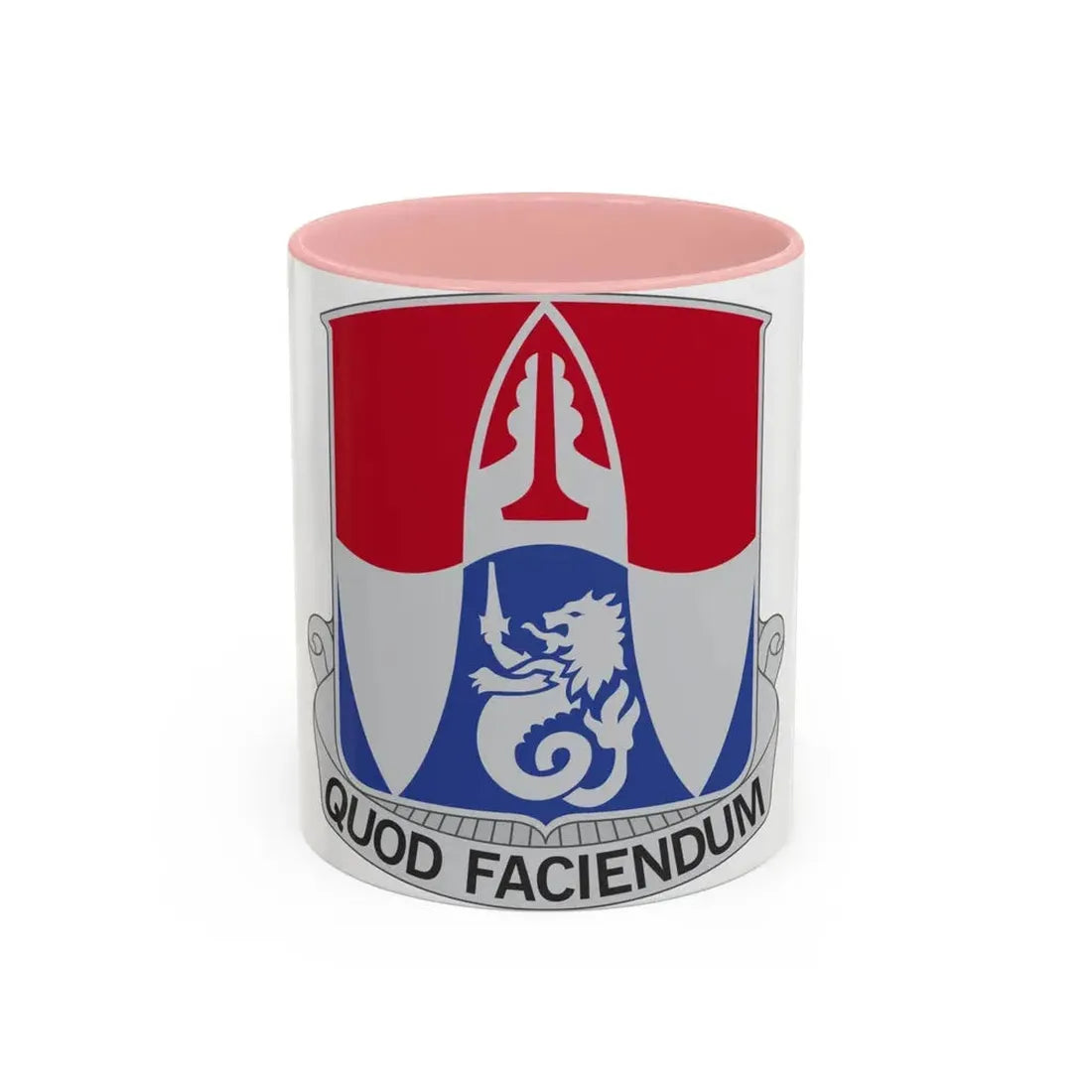 153 Engineer Battalion (U.S. Army) Accent Coffee Mug 11oz Pink - Go Mug Yourself