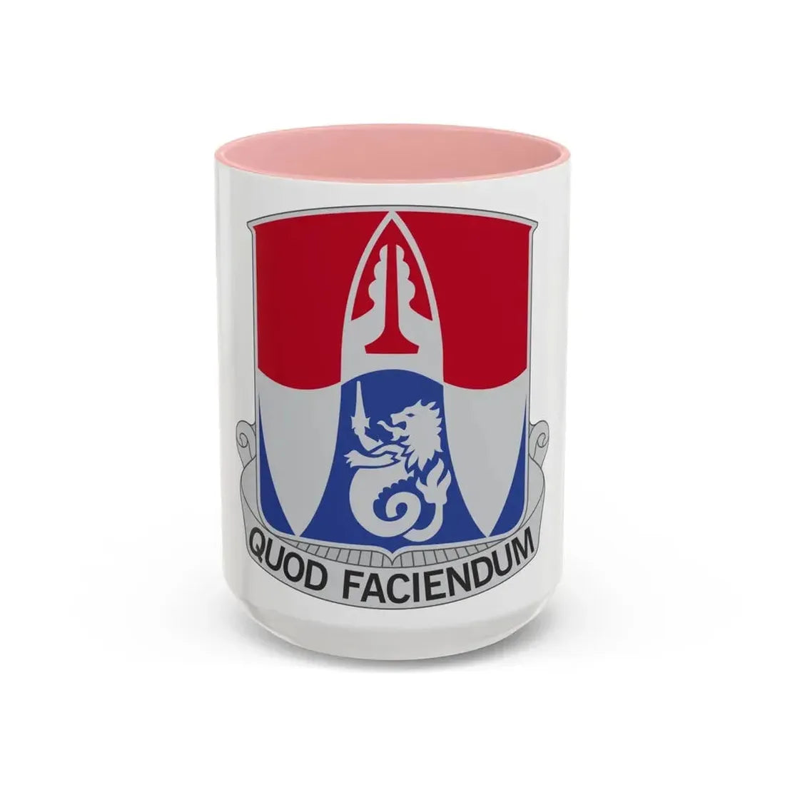 153 Engineer Battalion (U.S. Army) Accent Coffee Mug 15oz Pink - Go Mug Yourself