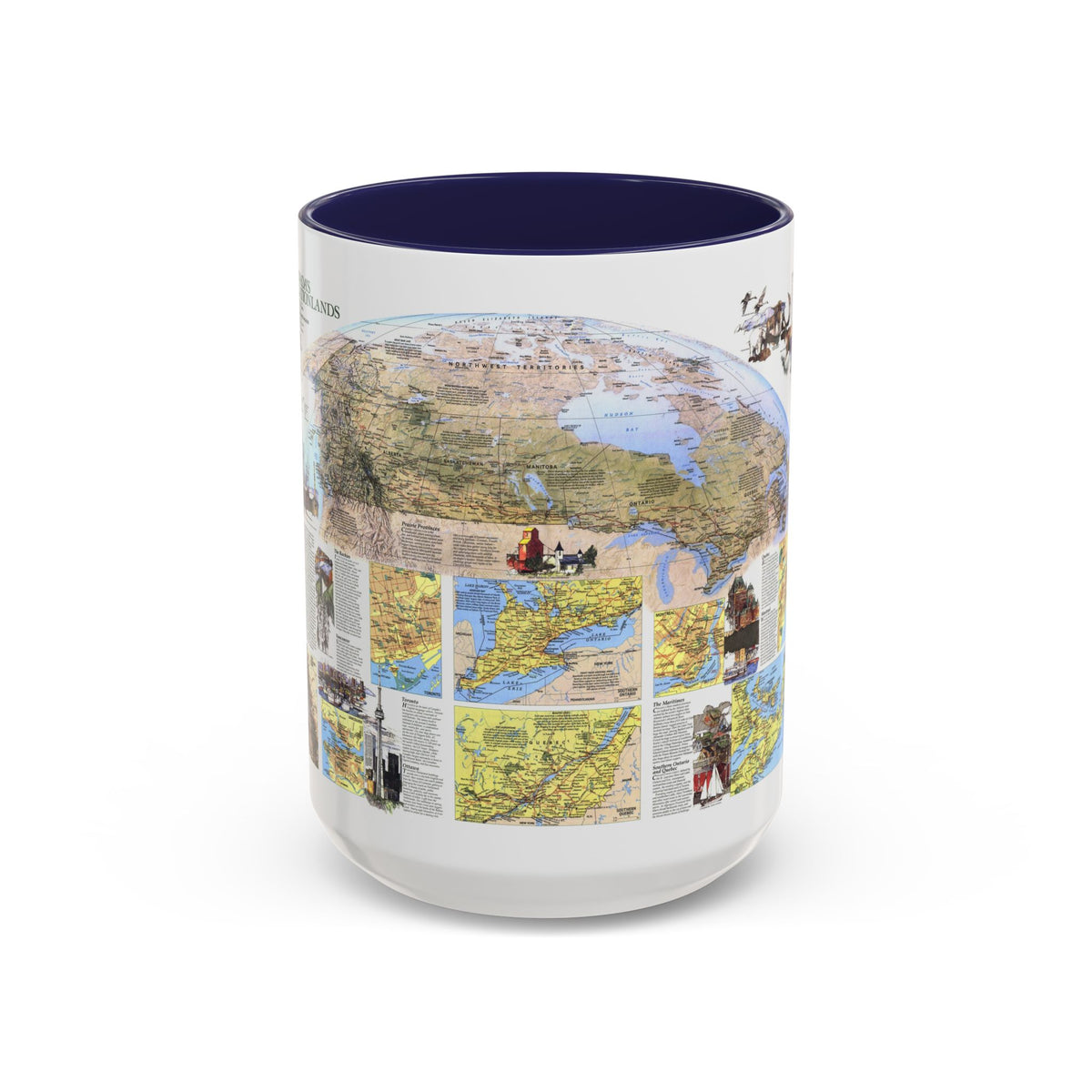 Canada - Vacationlands (1985) (Map) Accent Coffee Mug