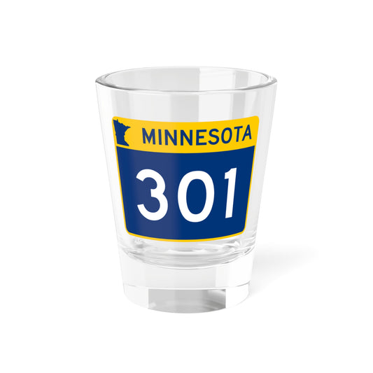 MN-301 wide (Minnesota) (Road Sign) Shot Glass 1.5oz