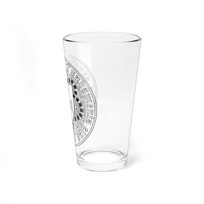 Seal of the University of Durham (England) (Coat of Arms) Pint Glass 16oz