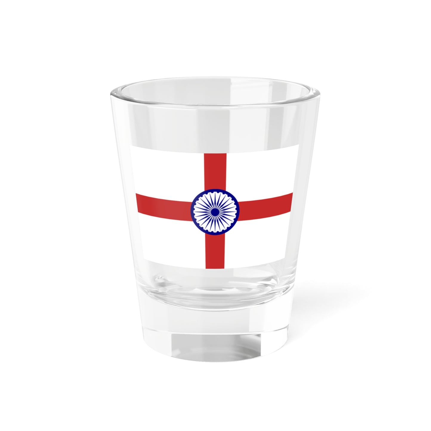 Admiral of the Indian Navy rank flag (India) Shot Glass 1.5oz