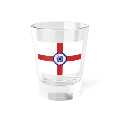 Admiral of the Indian Navy rank flag (India) Shot Glass 1.5oz