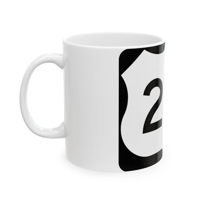 US 219 NY (New York) (Road Sign) White Coffee Mug