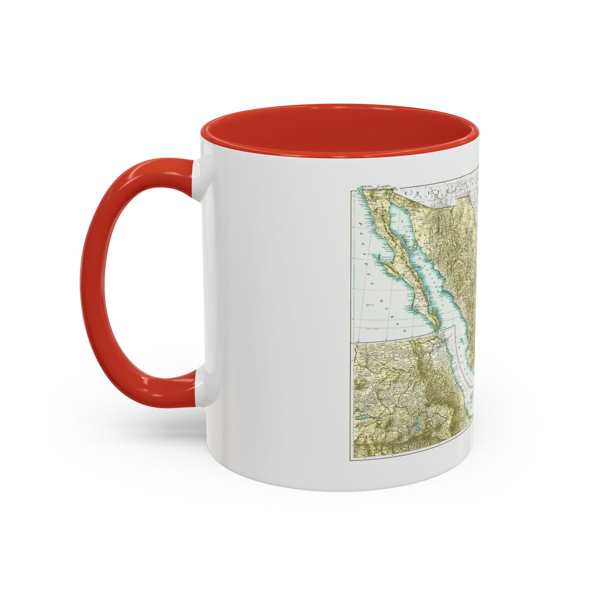 Central America & Mexico (1916) (Map) Accent Coffee Mug