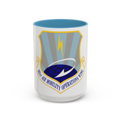 521st Air Mobility Operations Wing (U.S. Air Force) Accent Coffee Mug