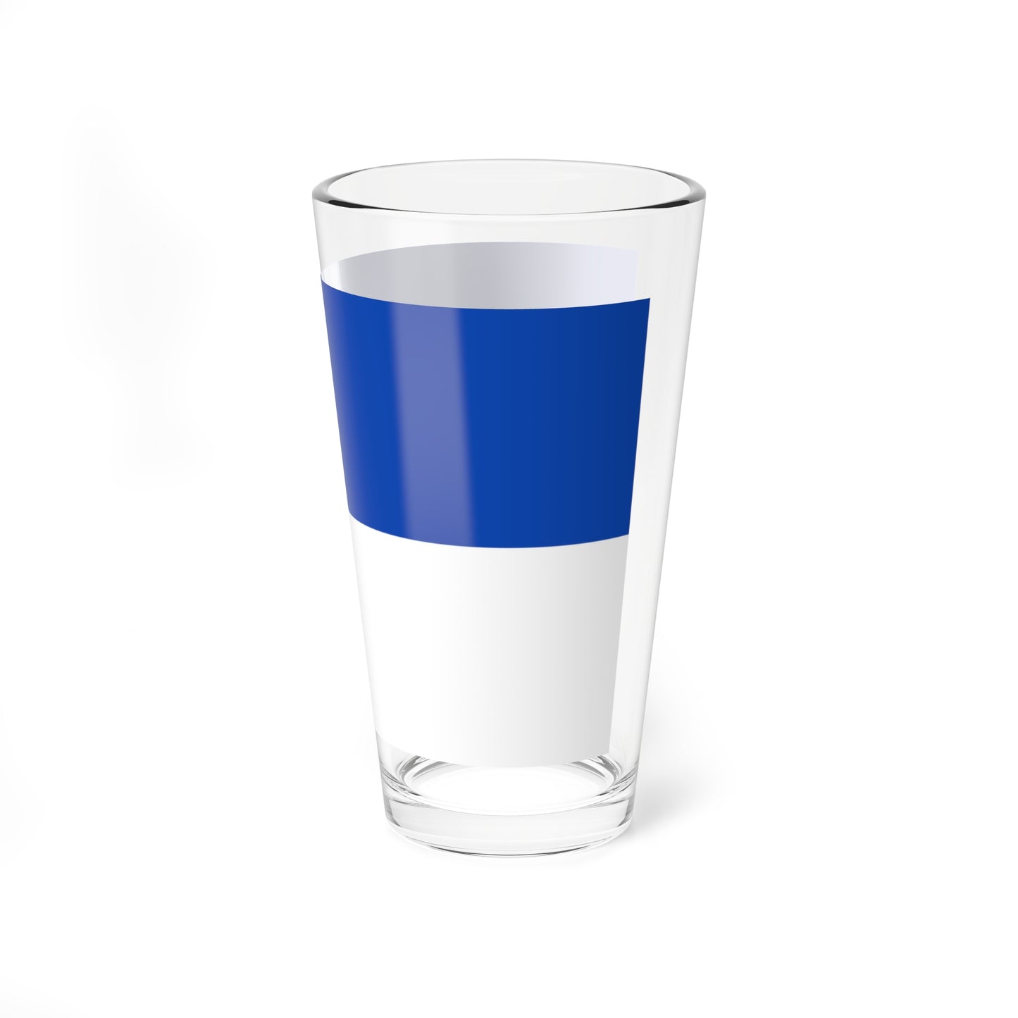 Flag blue white 5x3 (Germany) Pint Glass 16oz