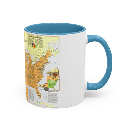 North America - Native American Heritage (1991) (Map) Accent Coffee Mug